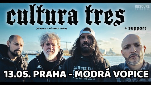 CULTURA TRES, support v Music Club Modrá Vopice, Praha 9 13/05/2024