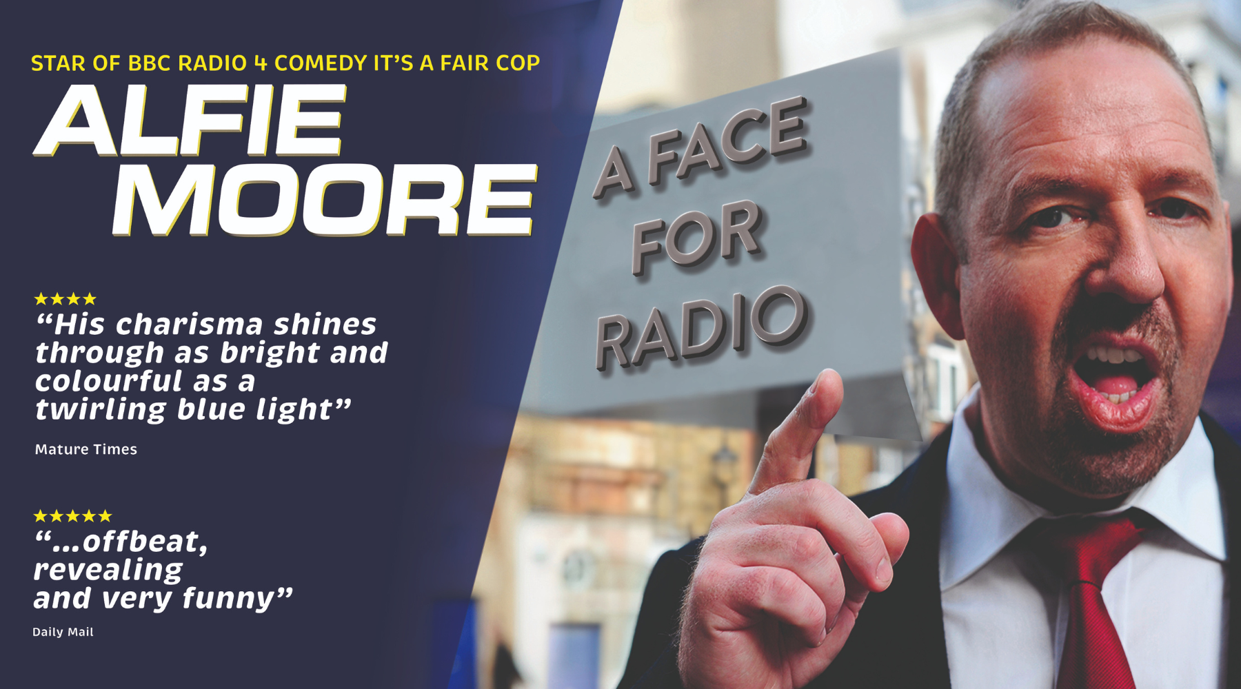 Alfie Moore - a Face for Radio Event Title Pic