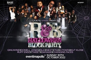 R&B Halloween Block Party Seating Plans