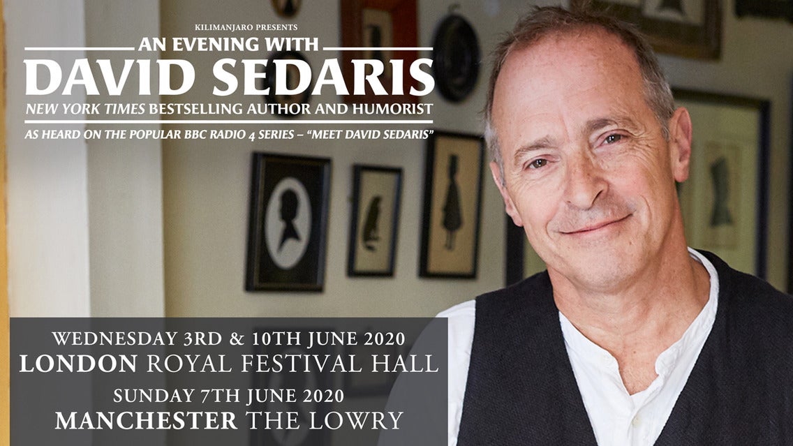 An Evening with David Sedaris Event Title Pic