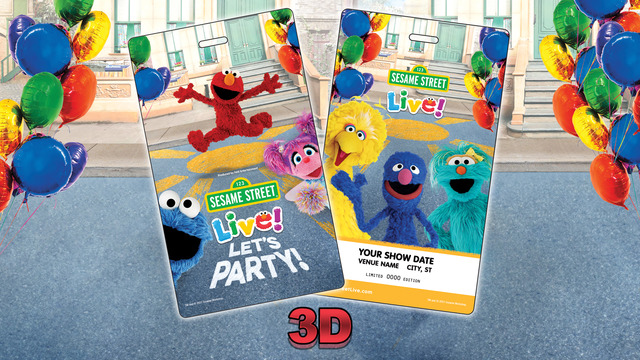 Sesame Street Live! Let's Party! Official Souvenir Tag