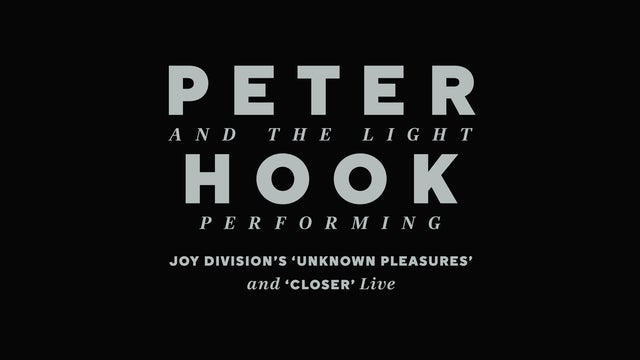 Peter Hook & The Light - EE + MERCH UPGRADE (No da acceso al evento)