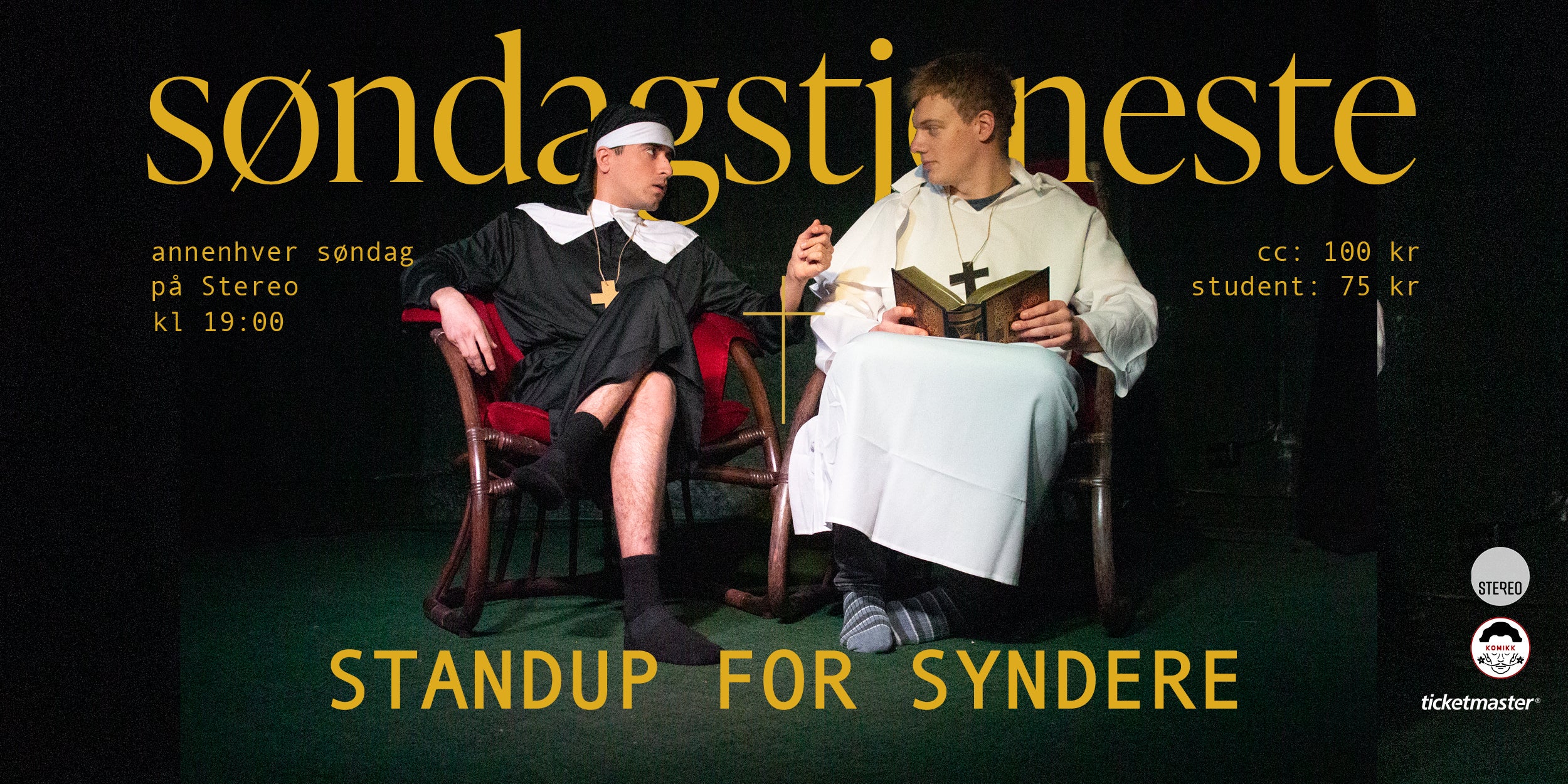 Komikk S&oslash;ndagstjeneste - Standup for syndere presale information on freepresalepasswords.com