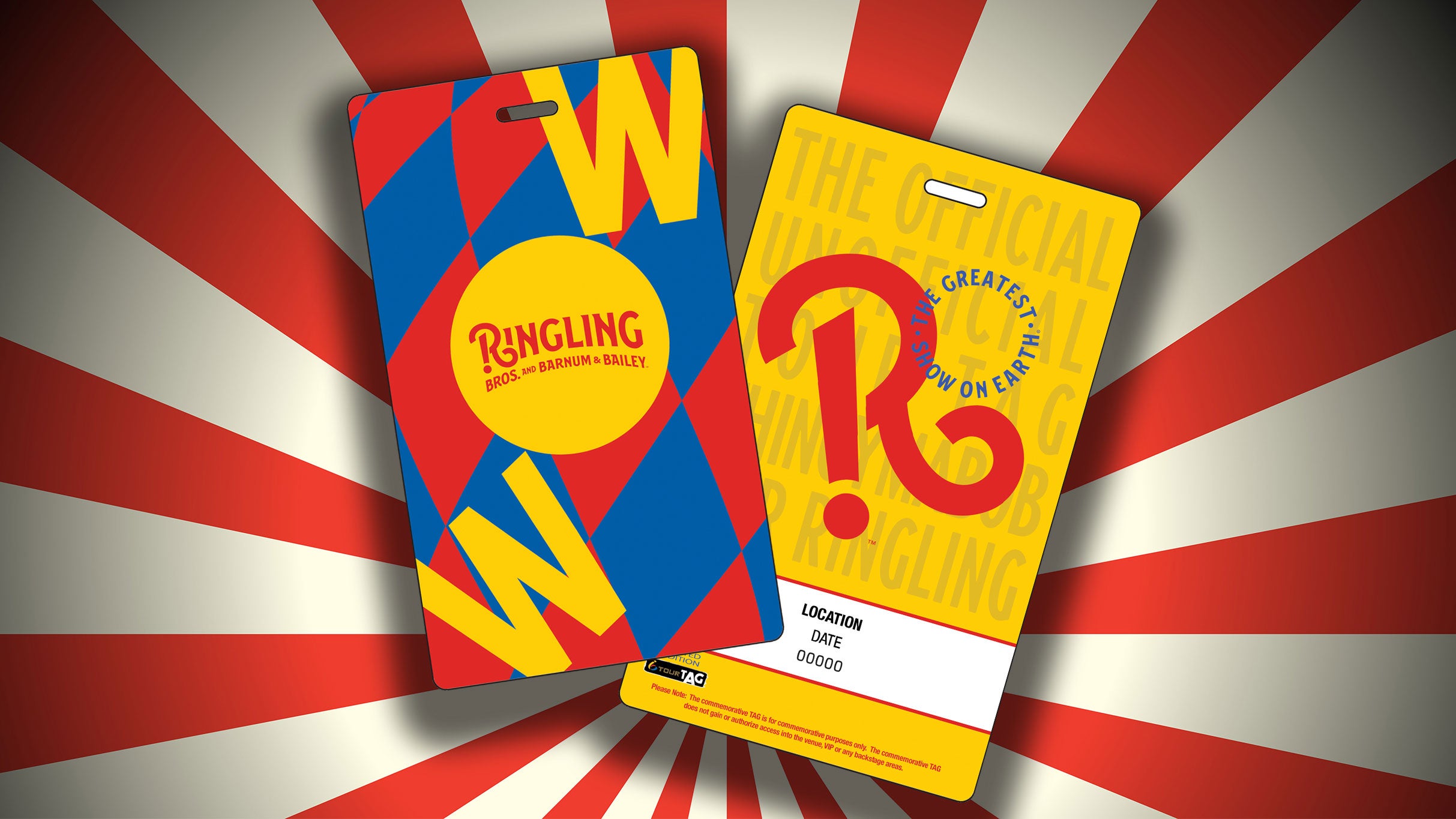 Ringling Bros. And Barnum & Bailey 2023/2024 Official Souvenir Tag