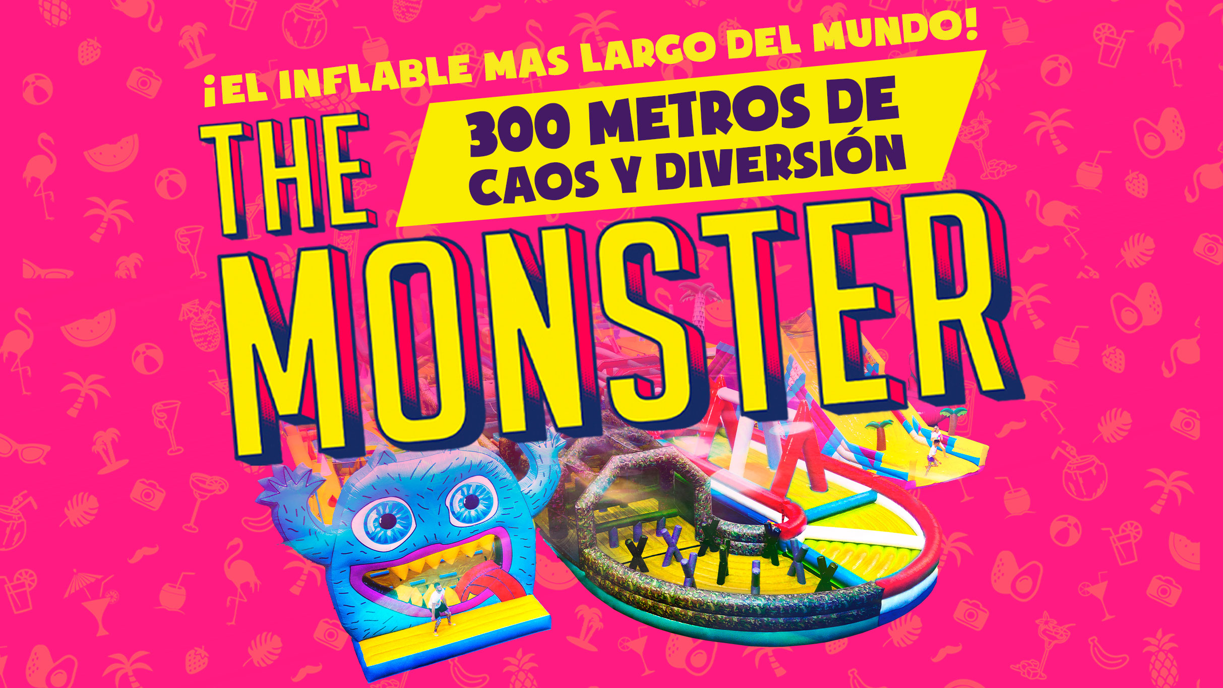 THE MONSTER - El mayor circuito de inflables con obstáculos del mundo.