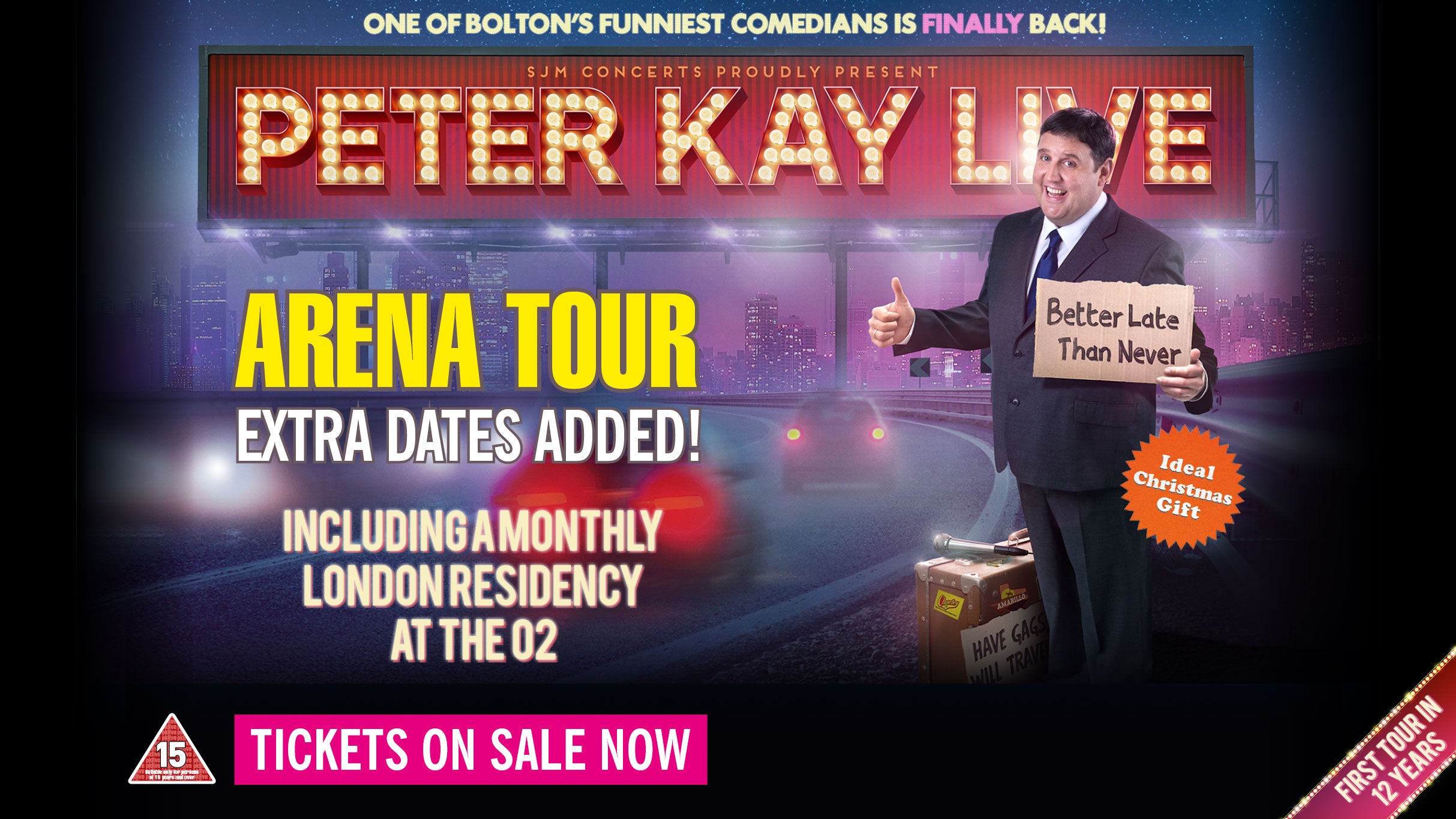 Peter Kay Live 11th January 2025 tickets and tour dates