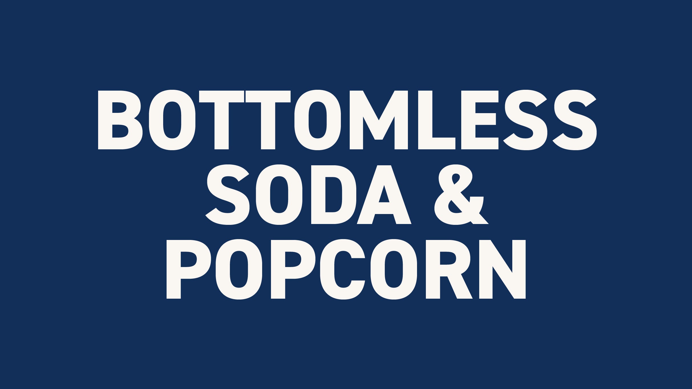 Bottomless Soda & Popcorn - Electric Feels - Not a Concert Ticket