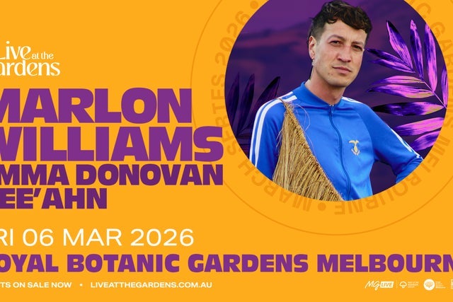 Live At The Gardens - Marlon Williams in South Yarra promotional photo for MG Live presale tickets offer