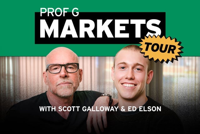 Presales to prof g markets with scott galloway and ed elson: members use these when buying pre-sale tickets