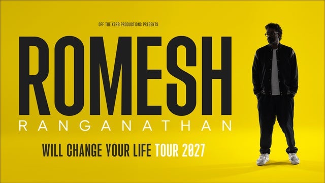 Romesh Ranganathan Will Change Your Life in Bournemouth International Centre 18/03/2027