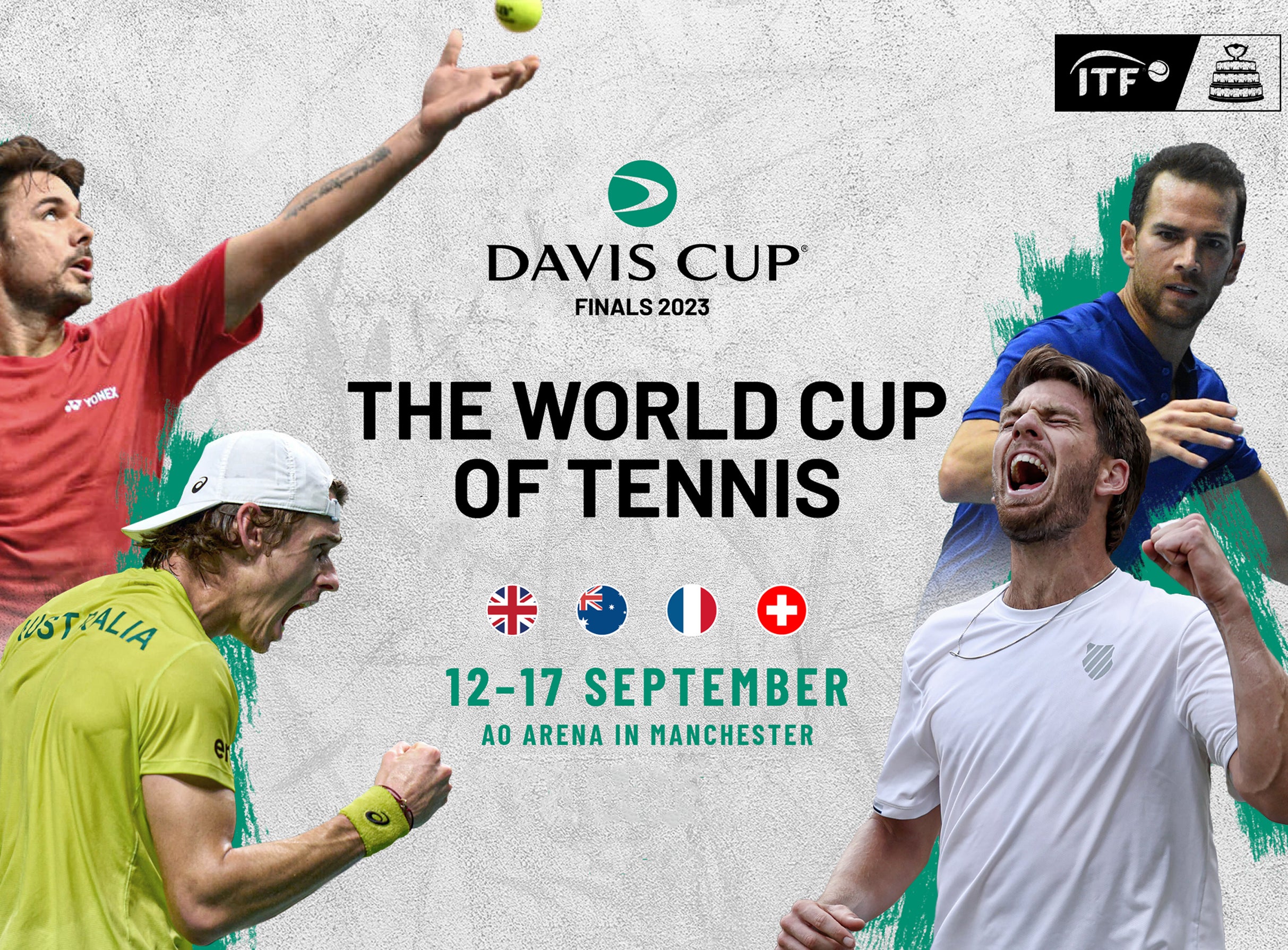 Davis Cup Group Stage Finals: Australia V Great Britain in Manchester promo photo for Three presale offer code