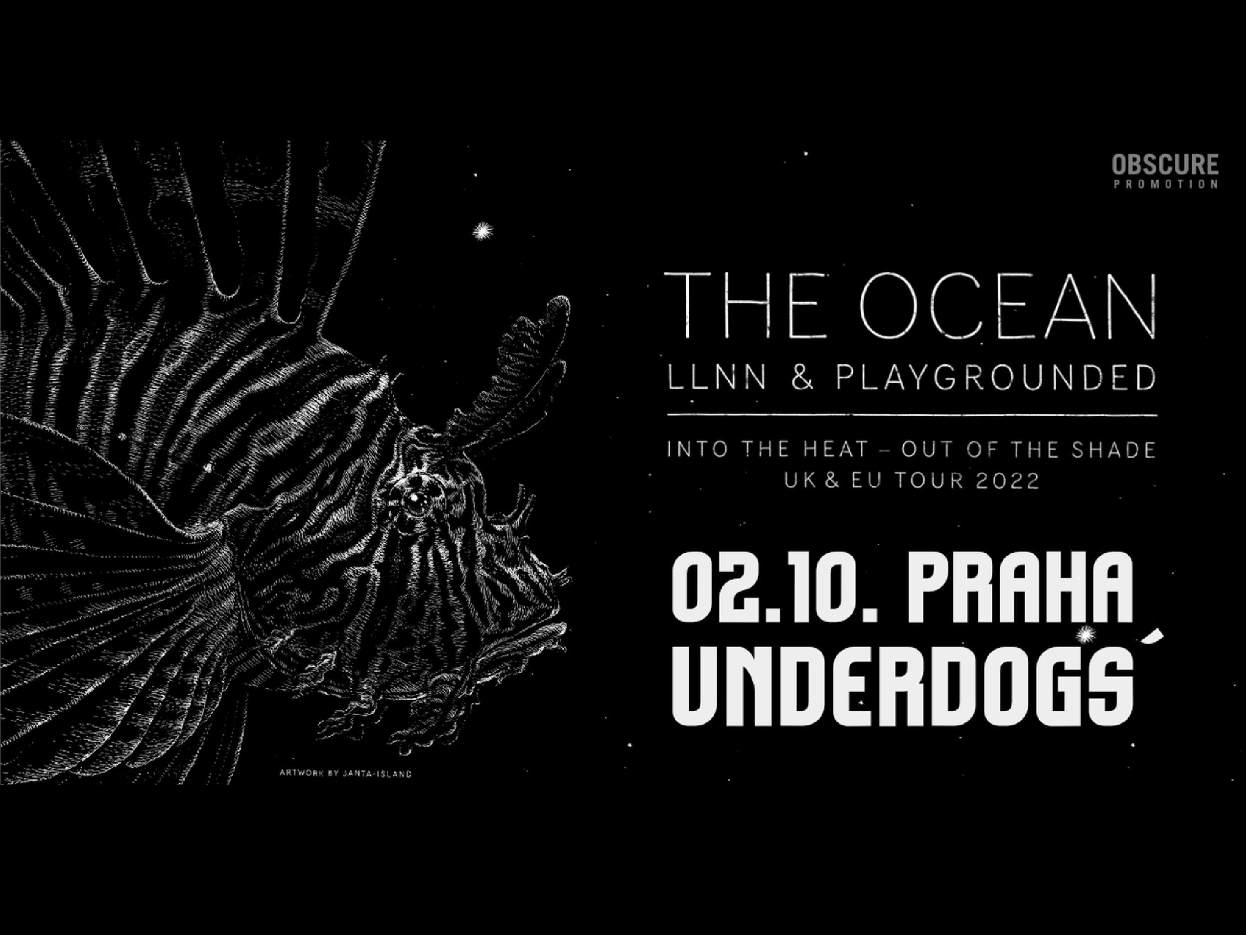 THE OCEAN Collective, LLNN, PLAYGROUNDED- koncert Praha -Underdogs‘ Ballroom Praha 5 Nádražní 3, Praha 5 15000