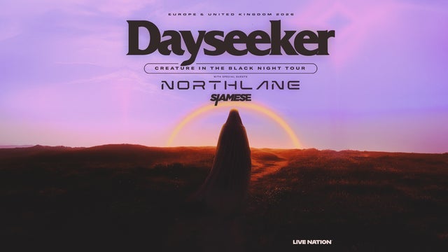 Dayseeker: CREATURE IN THE BLACK NIGHT TOUR w Klub Proxima, Warsaw 12/12/2026