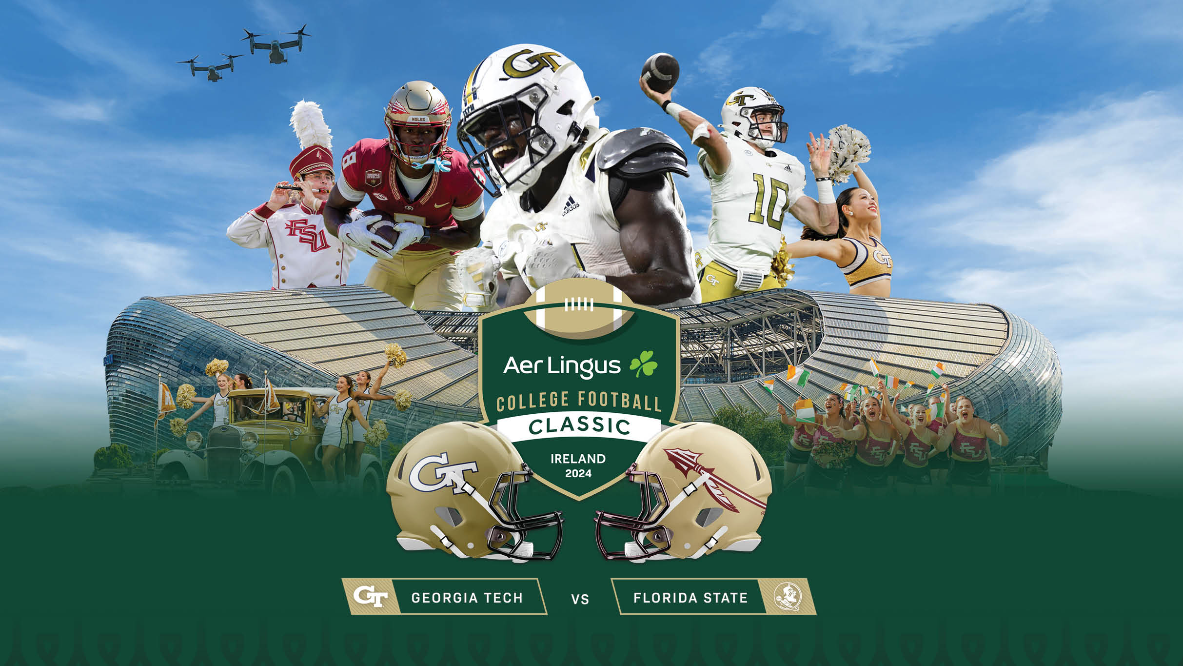 Aer Lingus College Football Classic 2024- Georgia Tech V Florida State in Dublin promo photo for American Football Ireland presale offer code