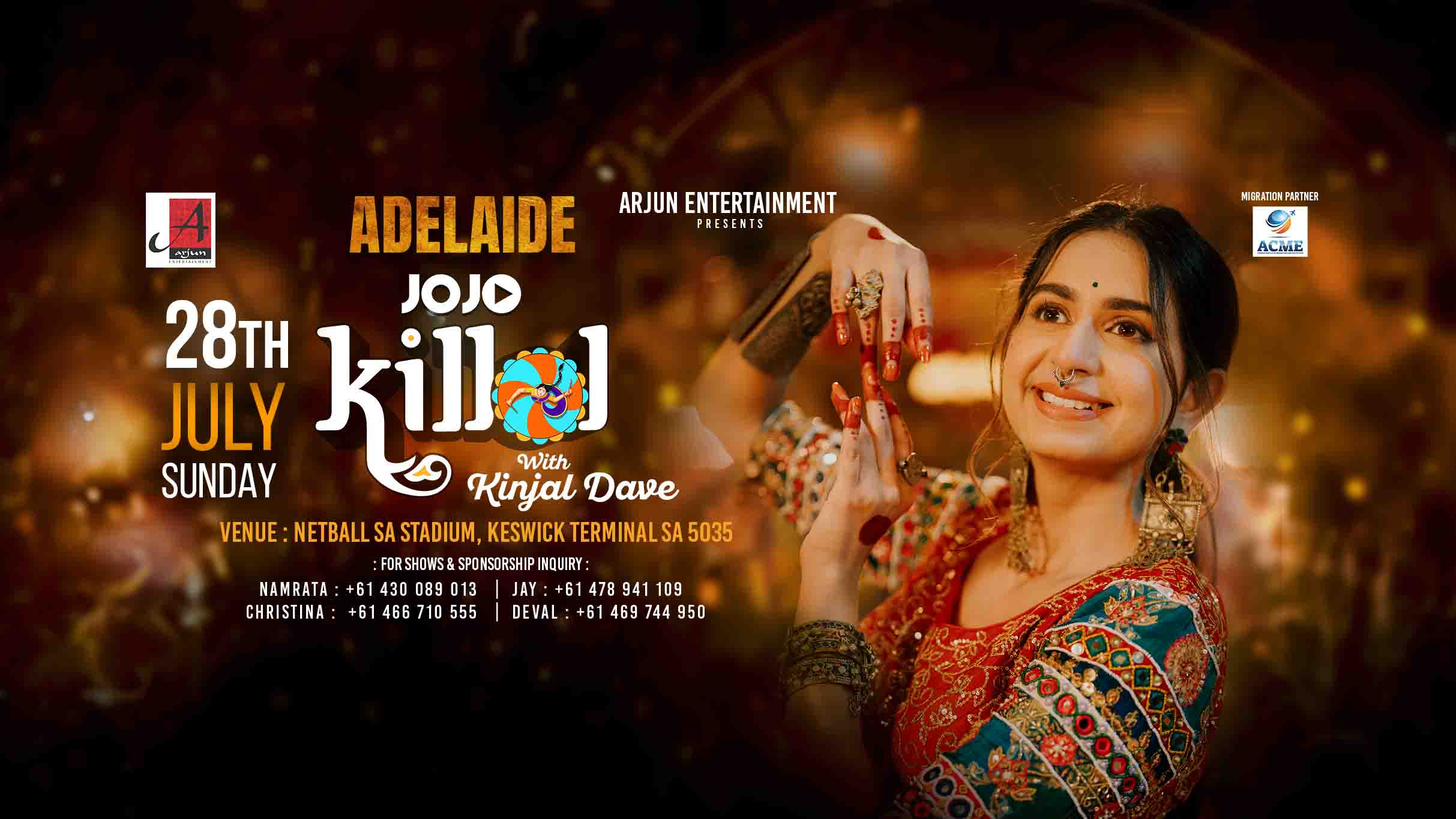 Jojo Killol with Kinjal Dave Relocated to Parks Rec Evvnt Events