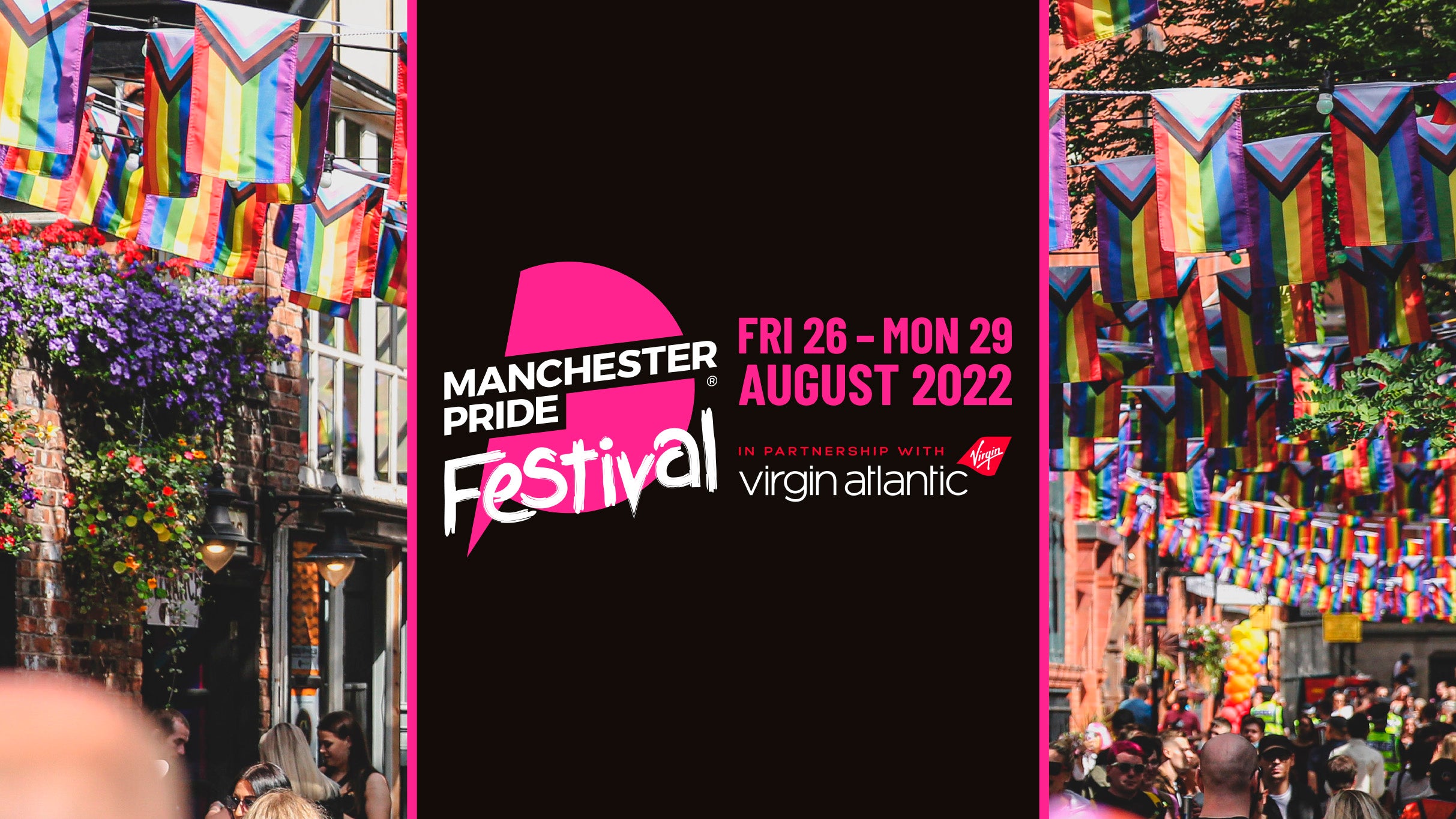 Manchester Pride - Gay Village Party Saturday 2022 Event Title Pic