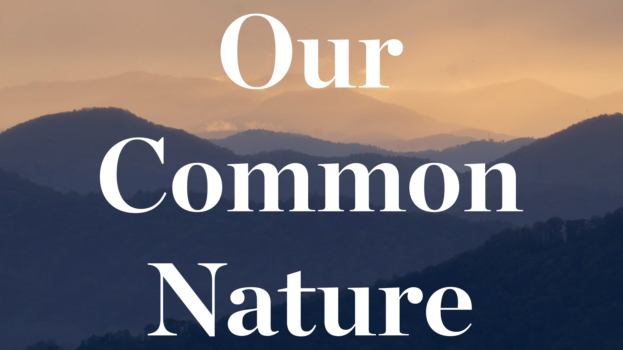 our common nature tour