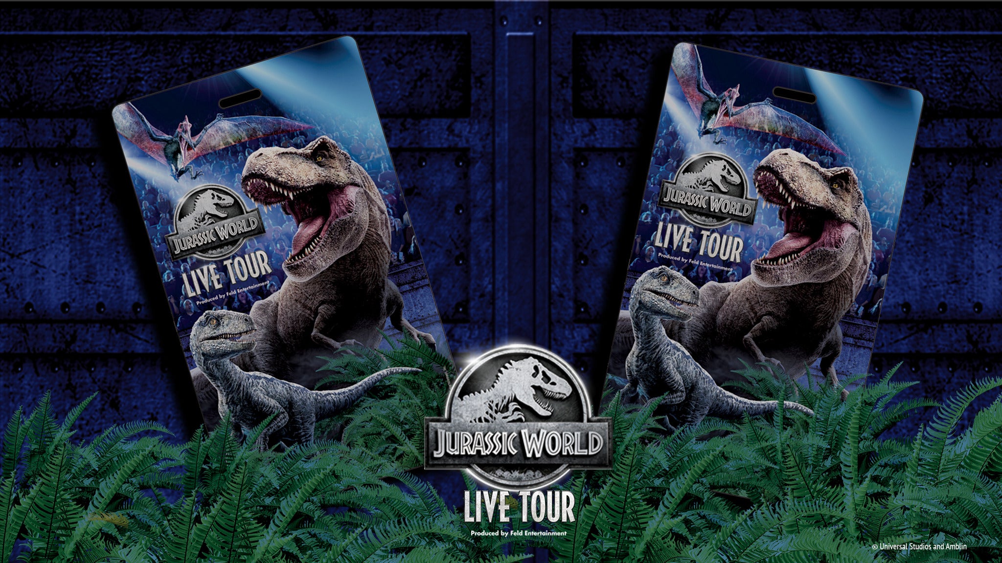 Jurassic World Live Tour Official Souvenir Tag! Tickets Event Dates