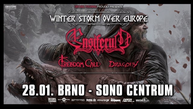 ENSIFERUM, FREEDOM CALL, DRAGONY v Sono Centrum, Brno 28/01/2026