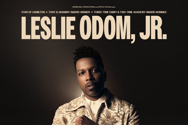 Leslie Odom, Jr. in London promotional photo for Cuffe & Taylor presale tickets offer