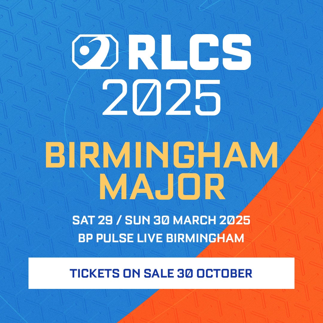 RLCS 2025 Birmingham Major - Saturday Only Ticket Event Title Pic