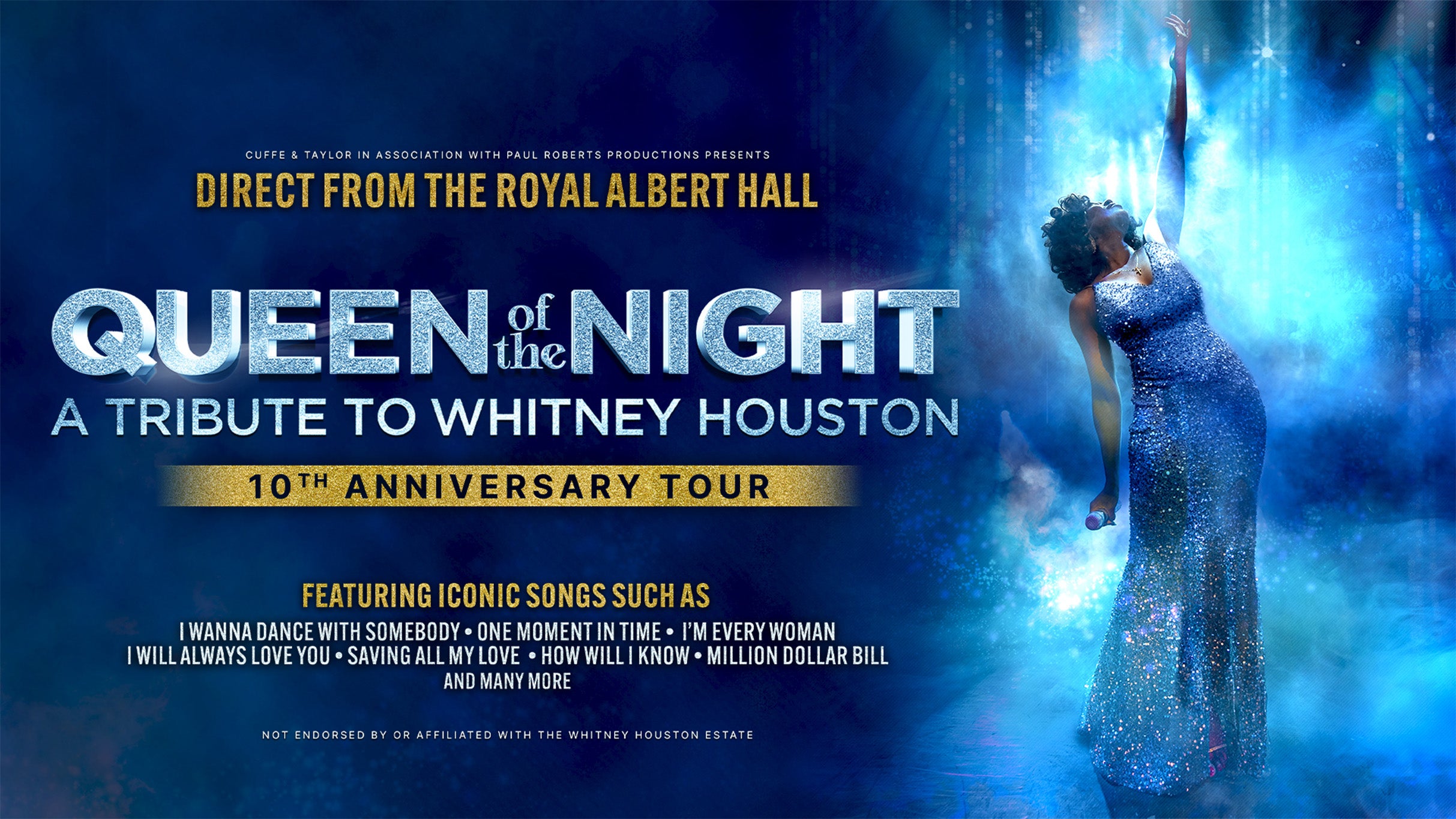 Queen of the Night - A Tribute to Whitney Houston Event Title Pic