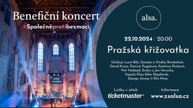 Benefiční koncert #SPOLEČNĚPROTIBEZMOCI v Kostel sv. Anny – Pražská křižov, Praha 1 22/10/2024