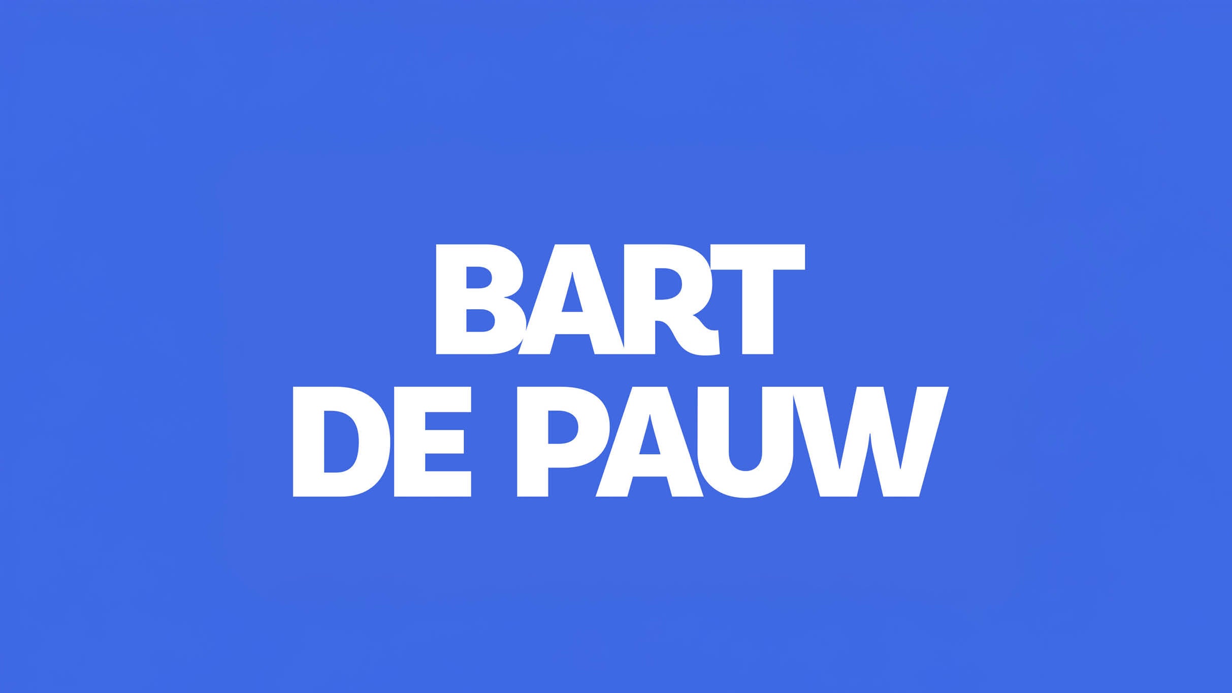 Bart De Pauw