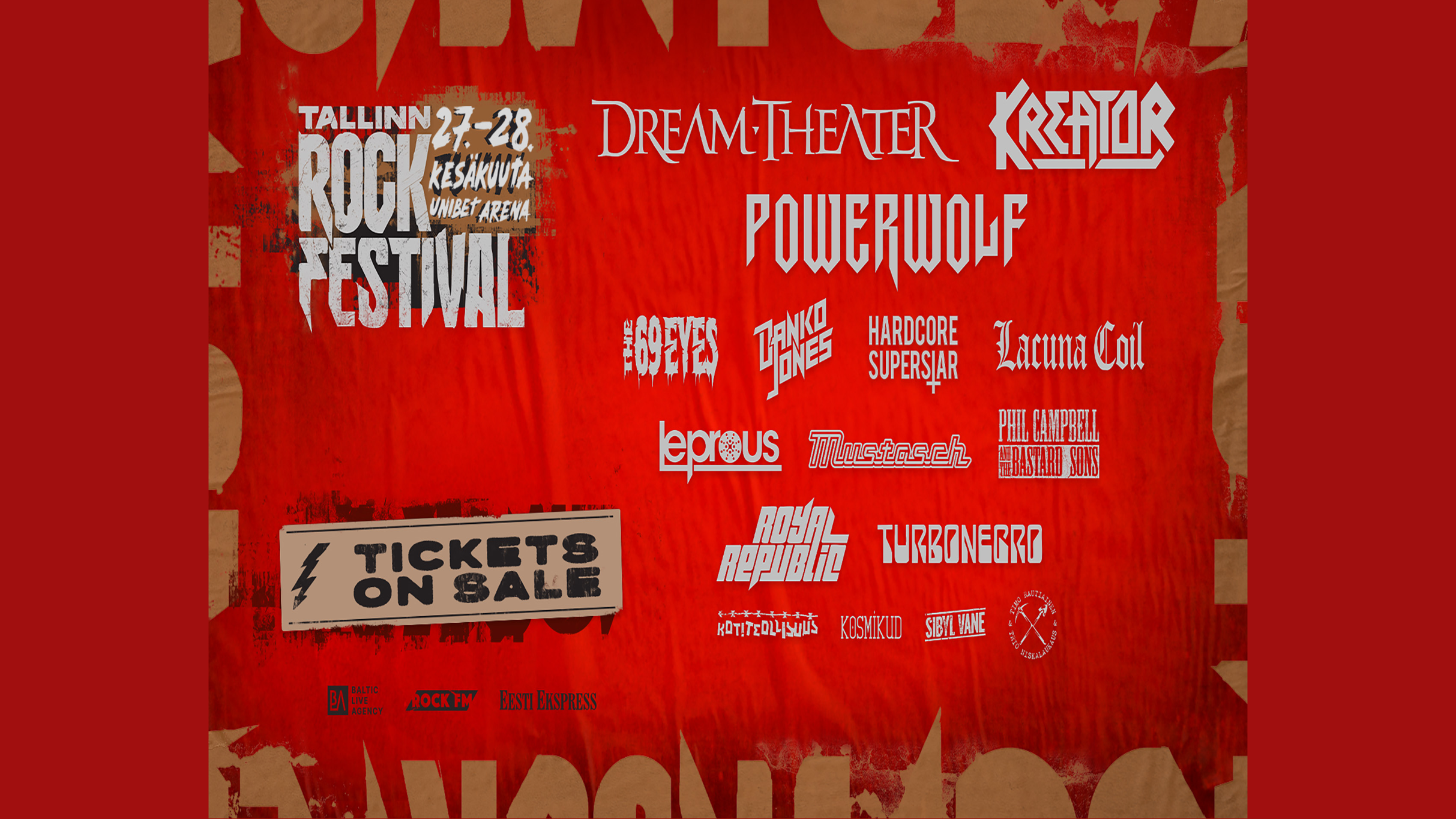 Tallinn Rock Festival 2025 / Perjantai 27.9 – 2025-06-27