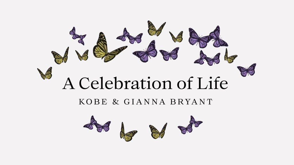 A Celebration of Life For Kobe And Gianna Bryant live