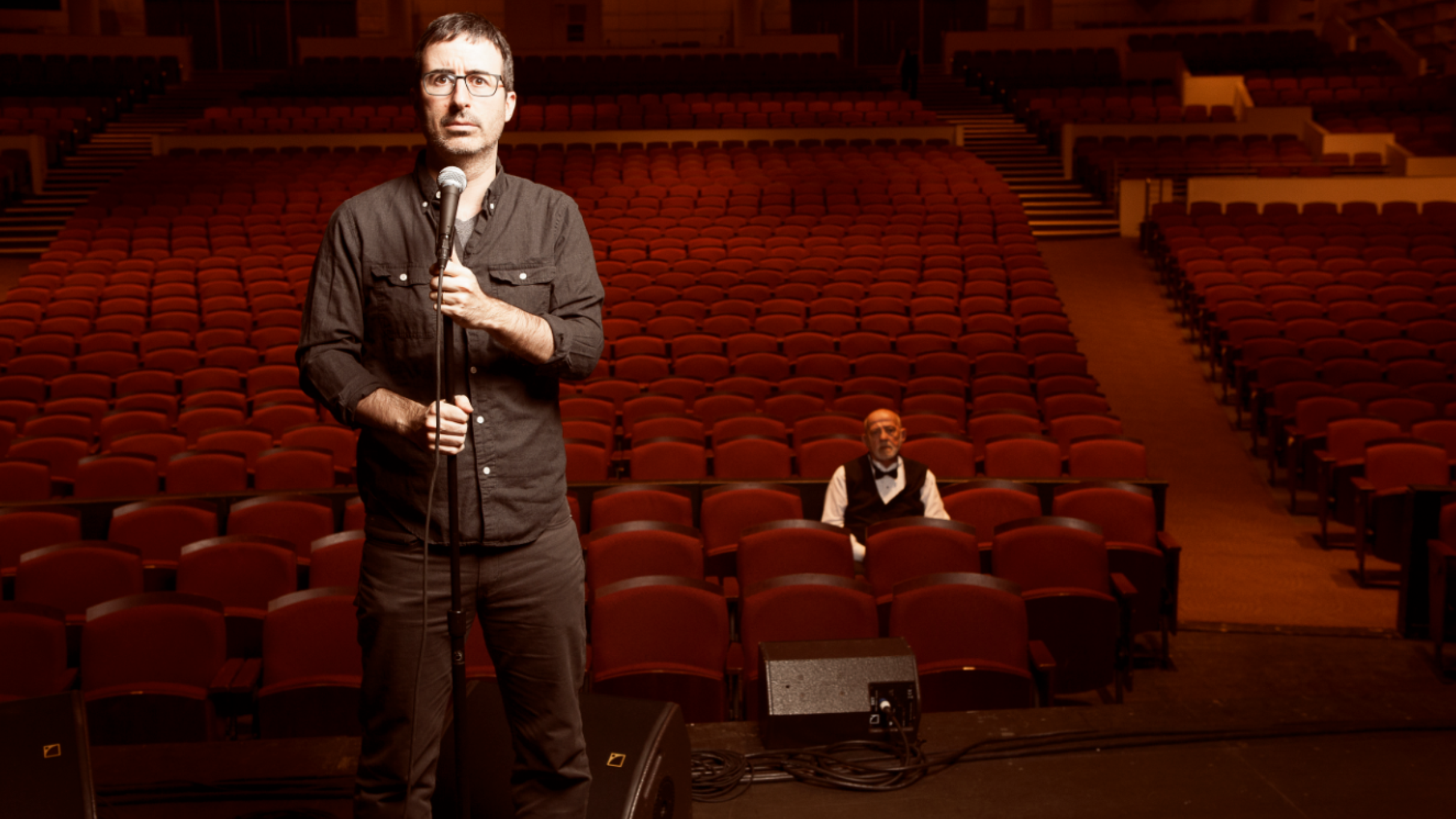 John Oliver & Seth Meyers in New York promo photo for Ticketmaster presale offer code