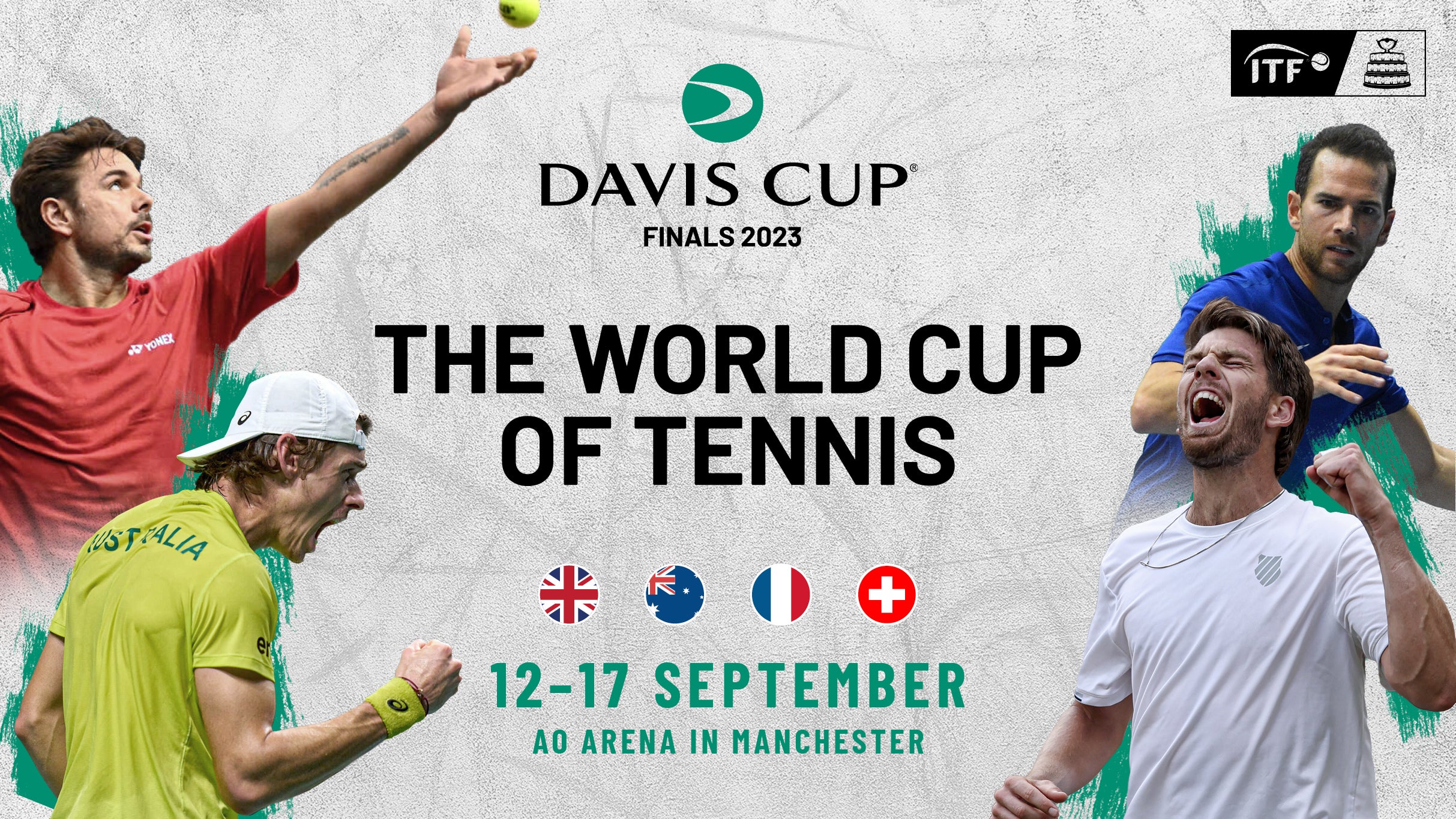 Davis Cup Group Stage Finals: Australia V Switzerland Event Title Pic