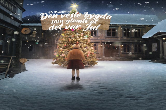 Den vesle bygda som glømte at det var jul | Teaterforestilling inne show poster