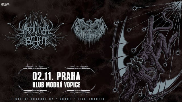 ARTIFICIAL BRAIN, SUFFERING HOUR v Music Club Modrá Vopice, Praha 9 02/11/2025