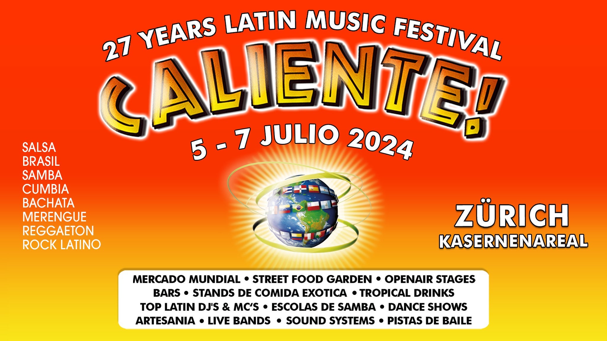 Caliente! Latin Music Festival presale information on freepresalepasswords.com