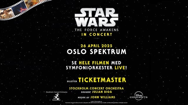 Star Wars Live In Concert på Oslo Spektrum 06/04/2024
