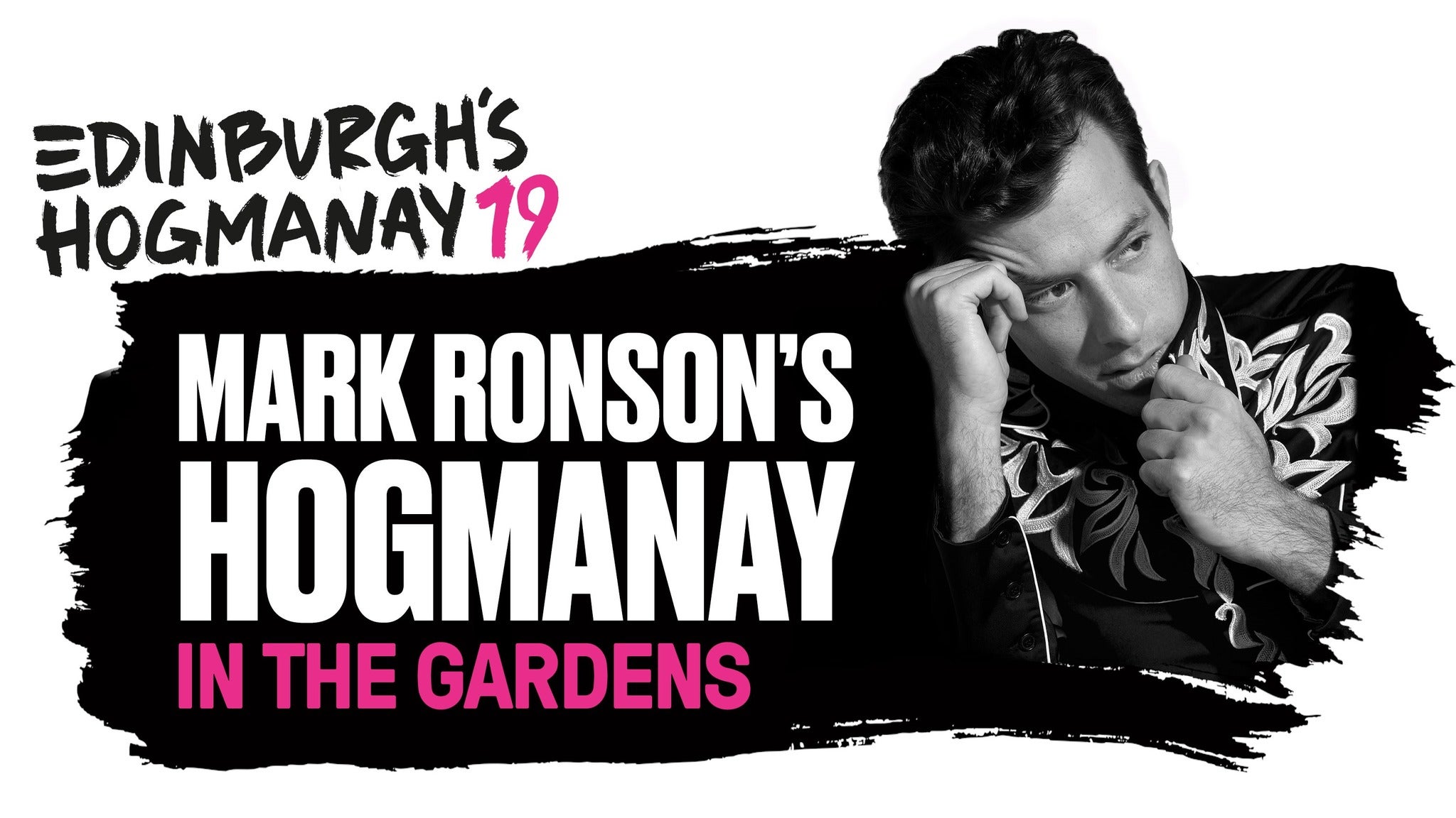 Mark Ronson's Hogmanay In the Gardens Event Title Pic