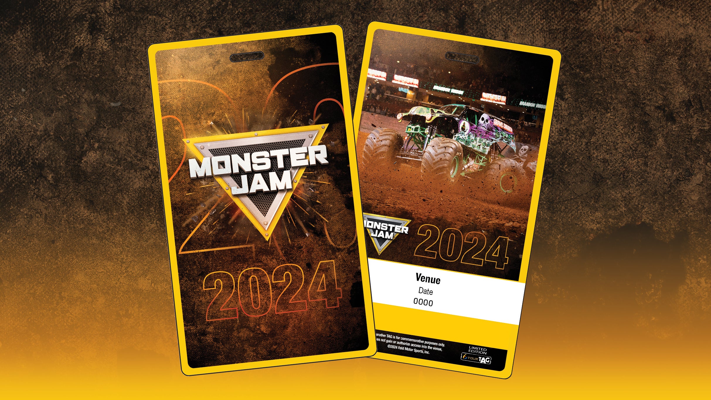 Monster Jam 2024 - Official Souvenir Tag presale information on freepresalepasswords.com