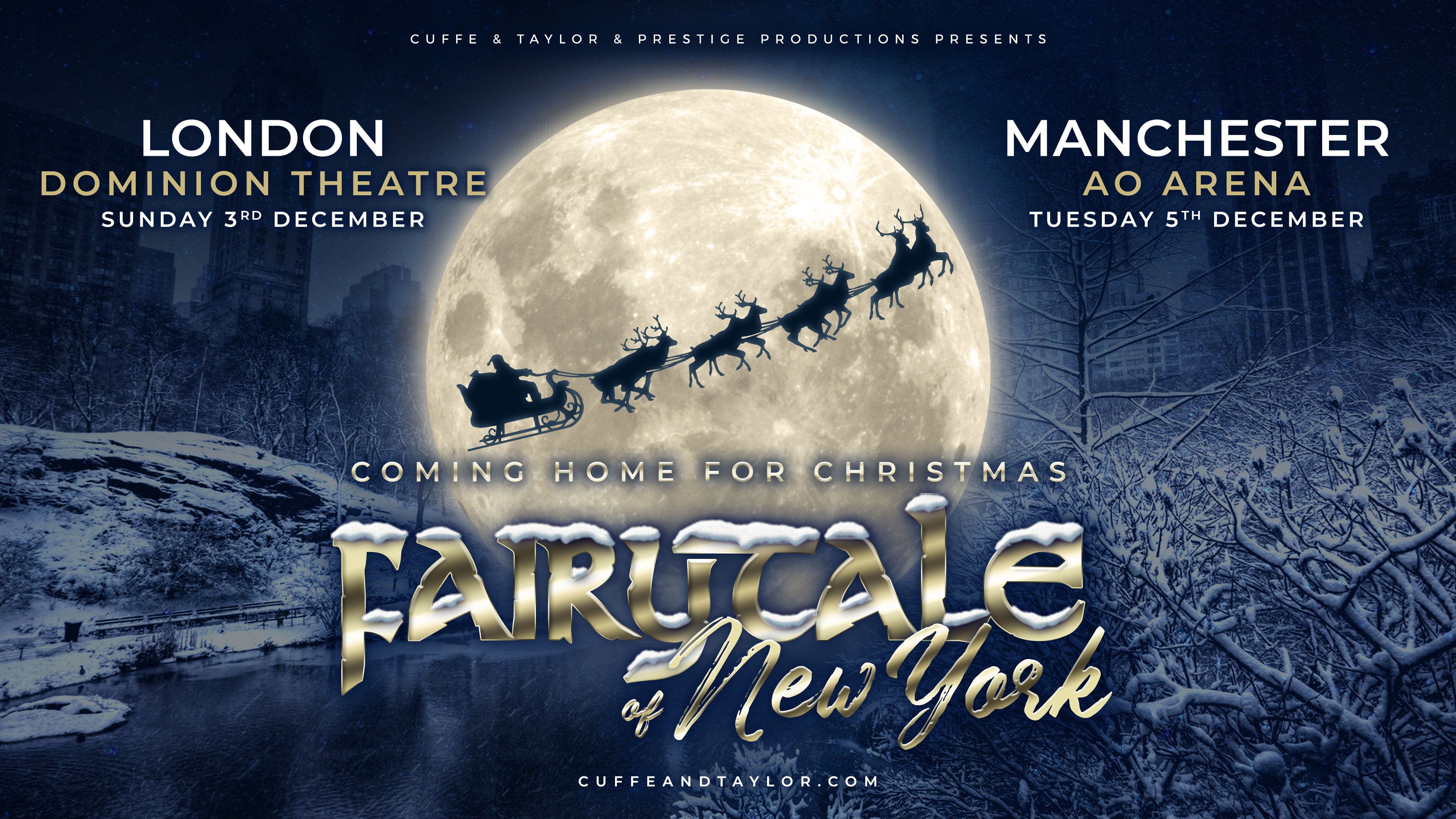 Fairytale of New York in Manchester promo photo for Live Nation presale offer code