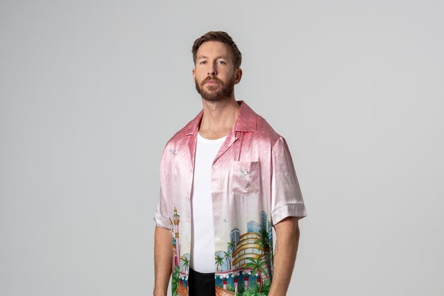 Calvin Harris in Dublin promotional photo for MCD presale tickets offer