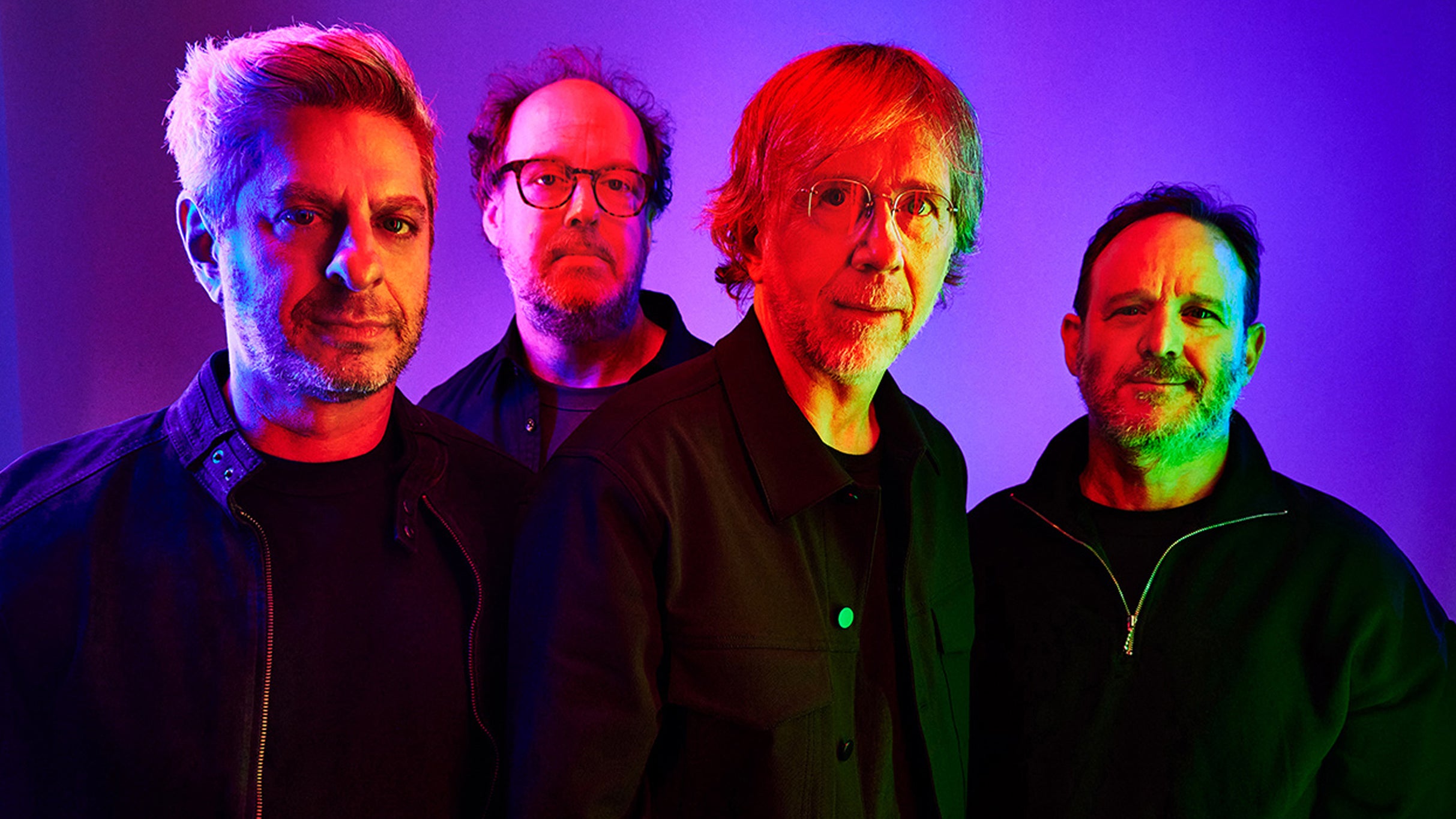 Phish in Mansfield promo photo for Live Nation presale offer code