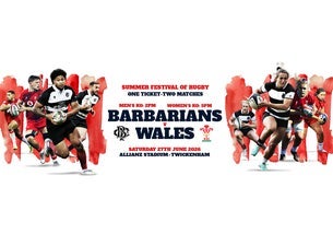 Ticket Rugby Galles V Barbarians – 24 Août 1996 – Plié, Marqué à L'encre, Souvenir
