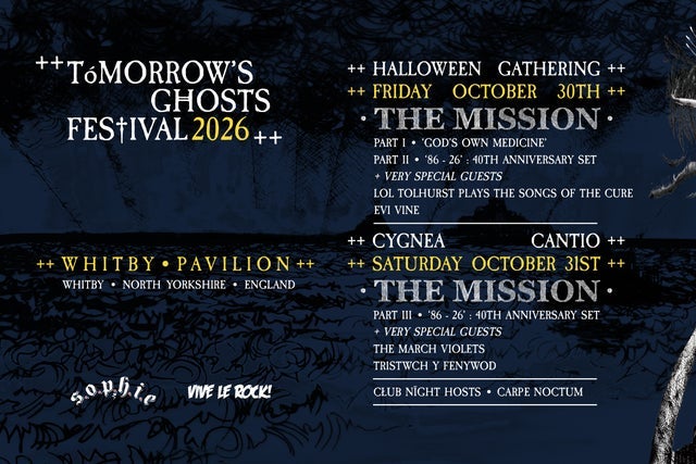 Presales to tomorrow's ghosts festival: members use these when buying pre-sale tickets