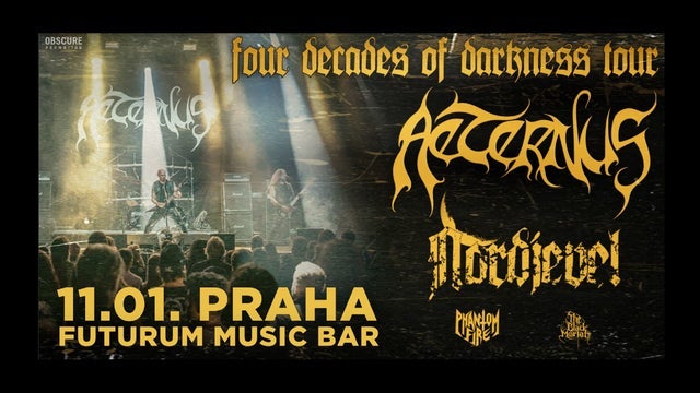 AETERNUS, NORDJEVEL, PHANTOM FIRE, THE BLACK MORIAH v Futurum Music Bar, Praha 5 11/01/2026