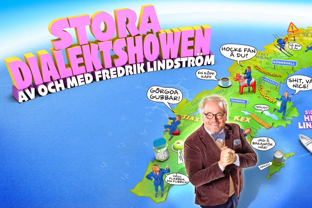 STORA DIALEKTSHOWEN - AV OCH MED FREDRIK LINDSTRÖM show poster