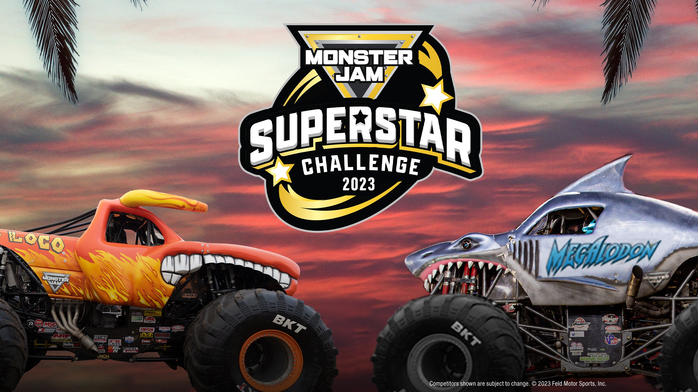 Monster Jam Superstar Challenge in Anaheim promo photo for Feld Preferred presale offer code