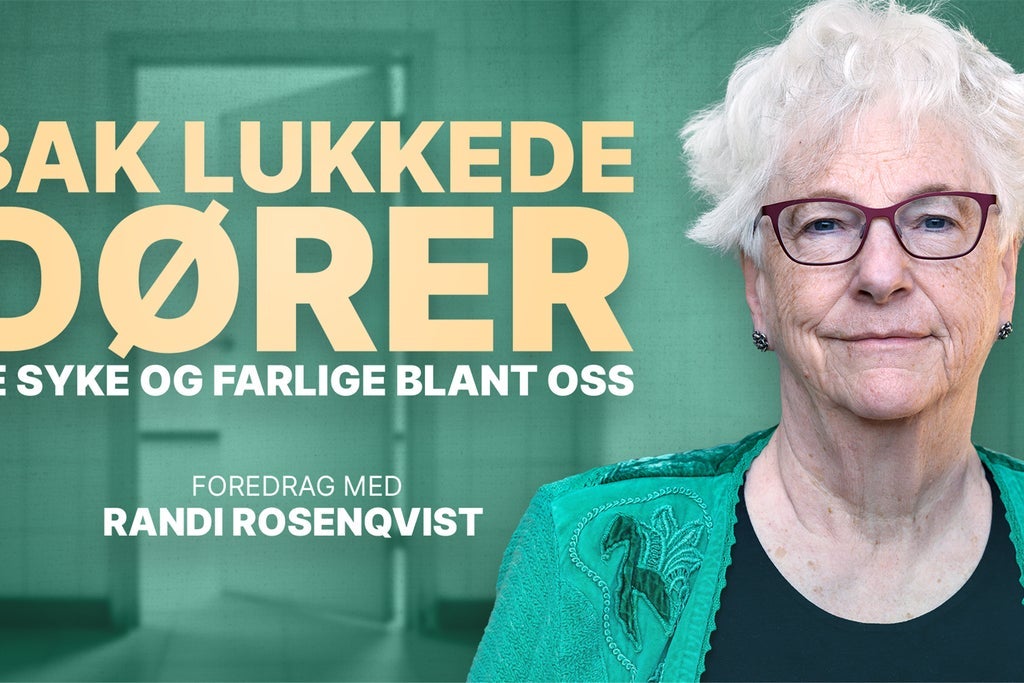 Bak lukkede dører - foredrag med Randi Rosenqvist in Norway