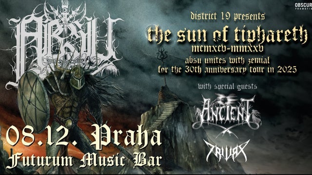 ABSU, ANCIENT, TRIVAX v Futurum Music Bar, Praha 5 08/12/2025