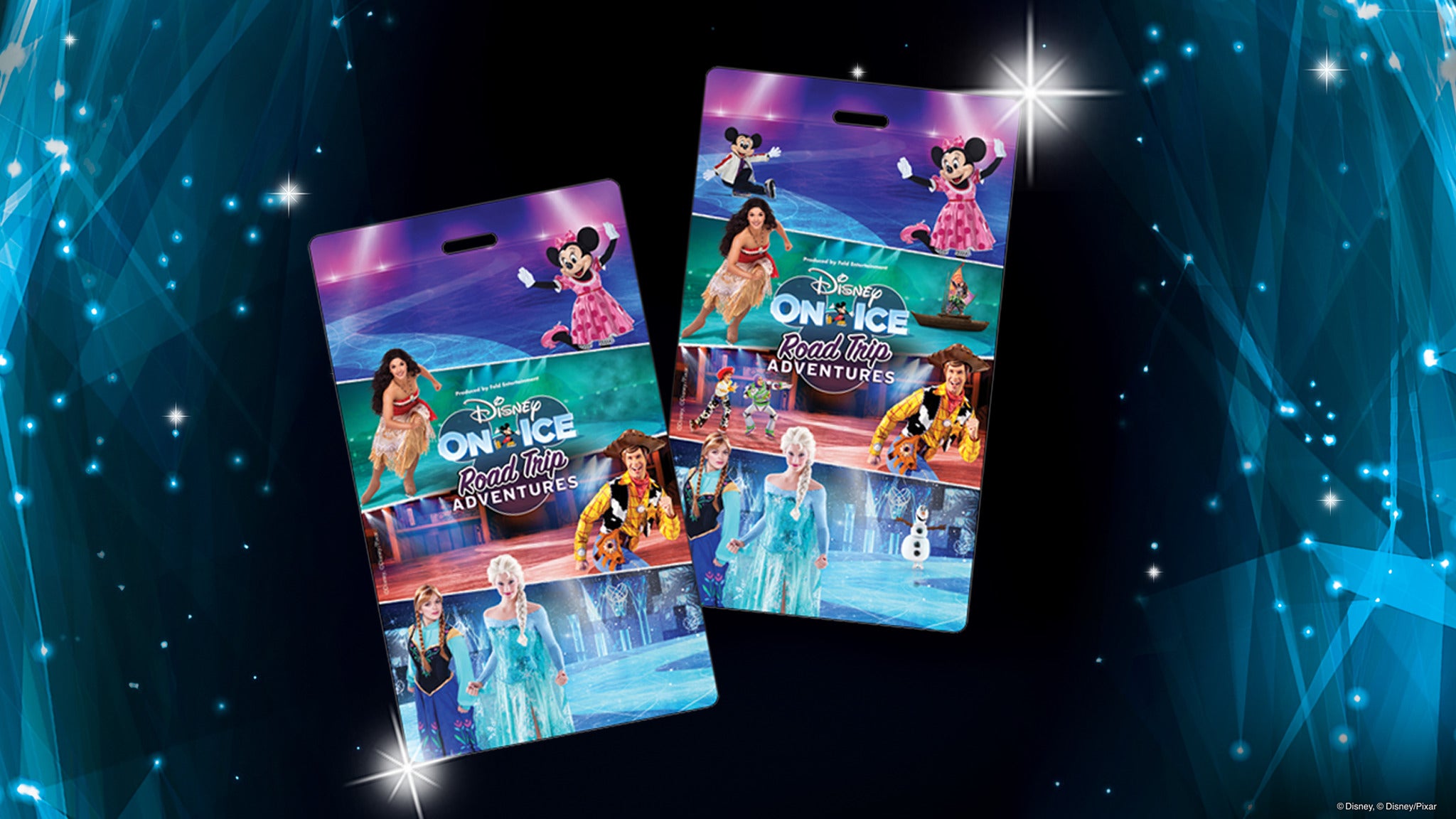 Disney On Ice! Road Trip Adventures Official Souvenir Tag Tickets
