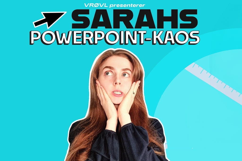 Sarahs Powerpoint-kaos | Oslo Humorfest 2025